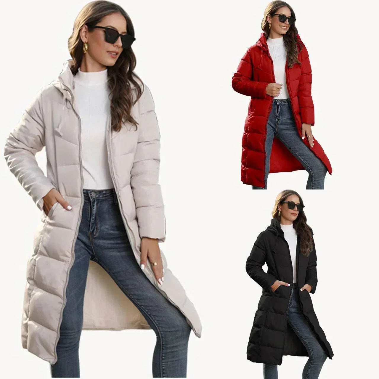 Hooded Cotton Padded Jacket - Slim Fit Winter Coat - ZA-Zola