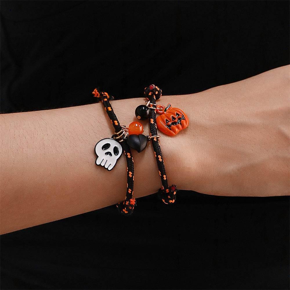 ZA-Zola Halloween Pumpkin Ghost Couple Bracelet - ZA-Zola