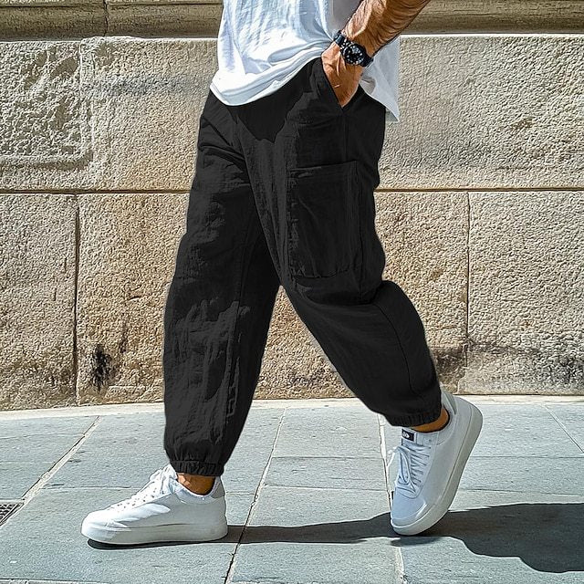 Men's Breathable Work Pants | Korean Solid Color