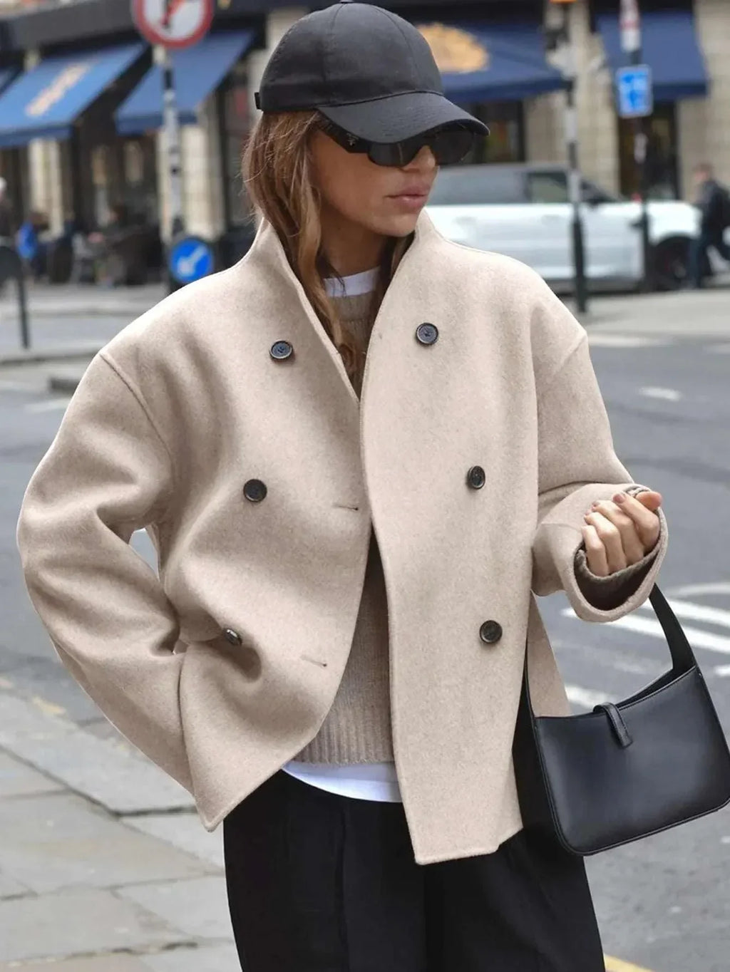 Vintage Brown Woolen Coat for Women | Elegant Winter Wear - ZA-Zola