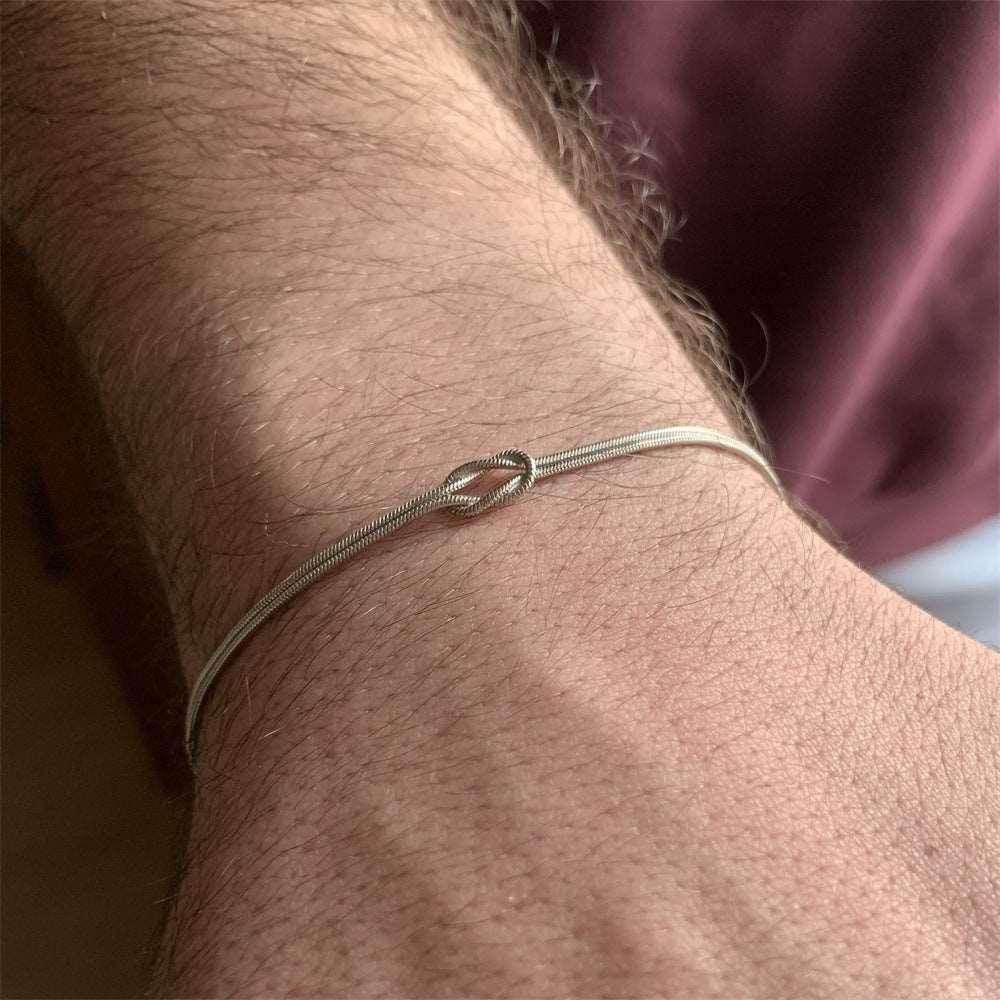 Stainless Steel Knot Necklace & Bracelet – Valentine's Gift - ZA-Zola