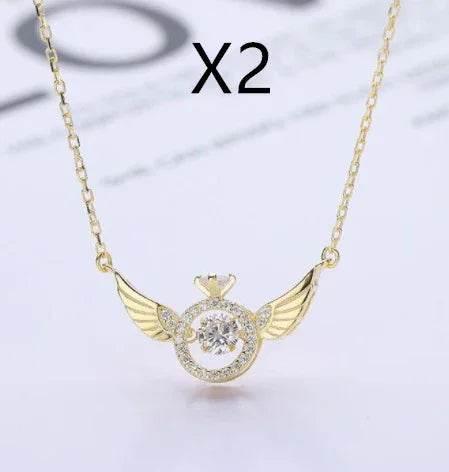 Elegant Angel Wings Necklace – Light Luxury Style - ZA-Zola