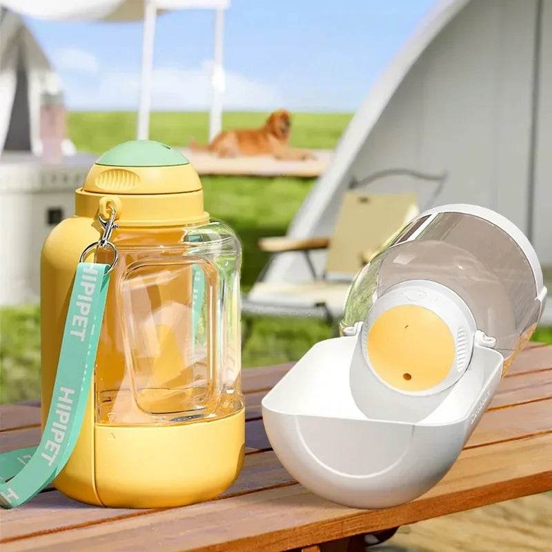 2-in-1 Dog Water & Food Bottle – Leakproof & Portable - ZA-Zola