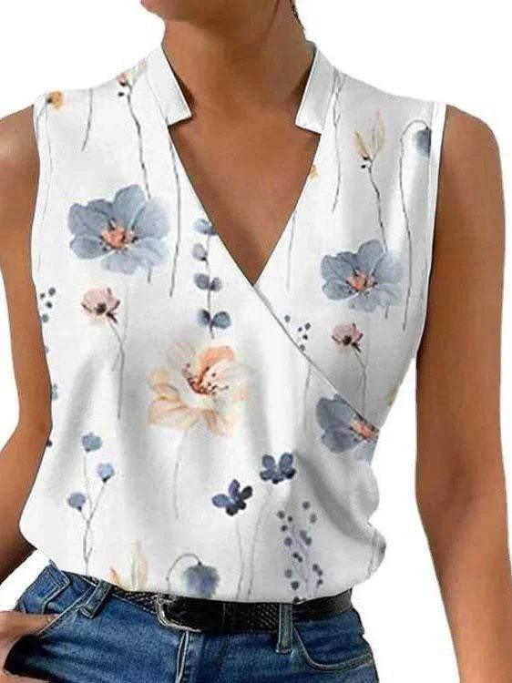Boho Digital Print Bamboo Linen Pullover Top - ZA-Zola