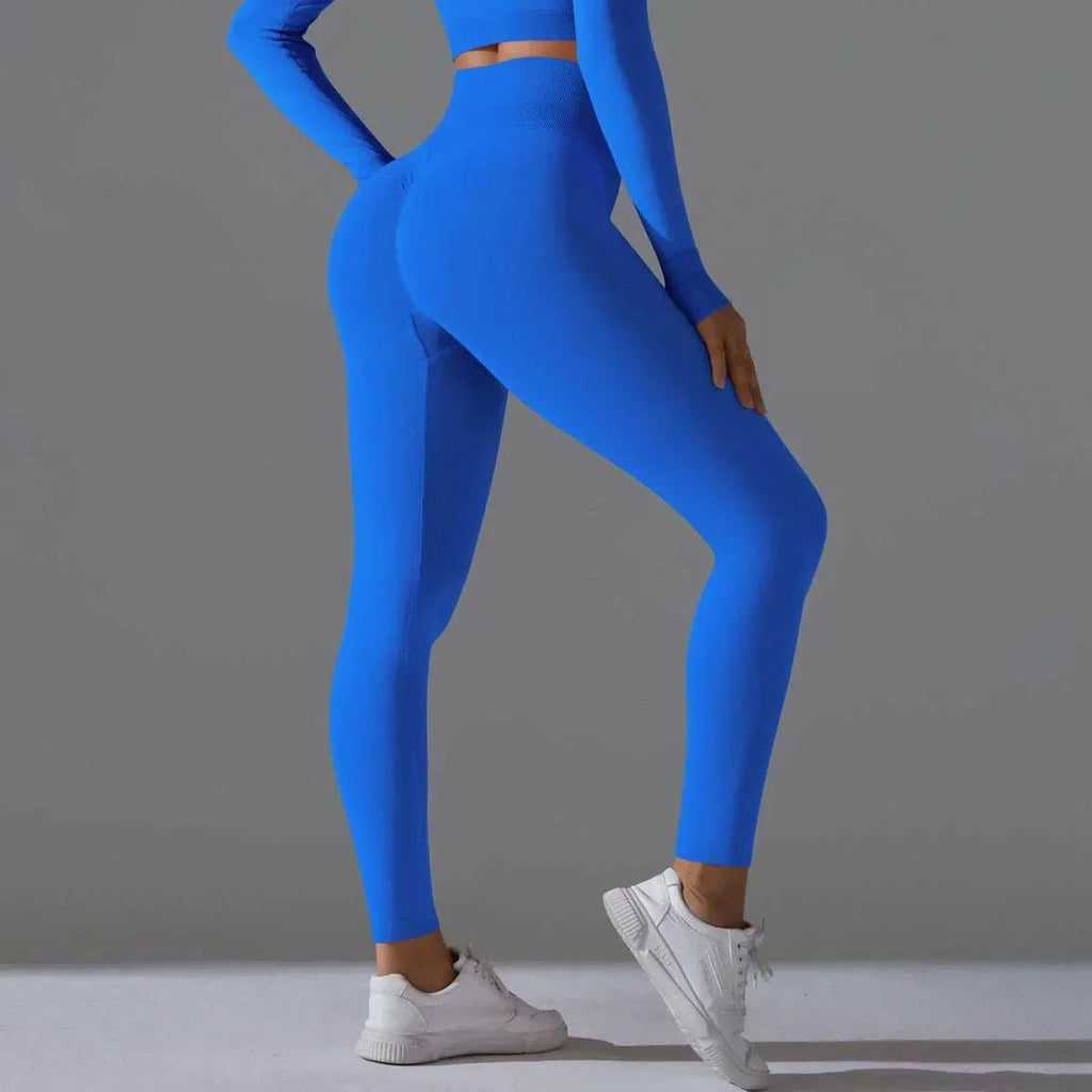 Seamless High Waist Nude Feel Yoga Pants – Slim Fit & Comfortable - ZA-Zola