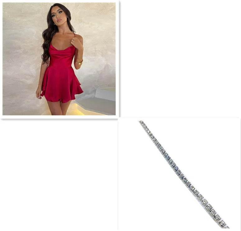 Sexy Suspender Skirt for Women - A-Line Backless Dress - ZA-Zola