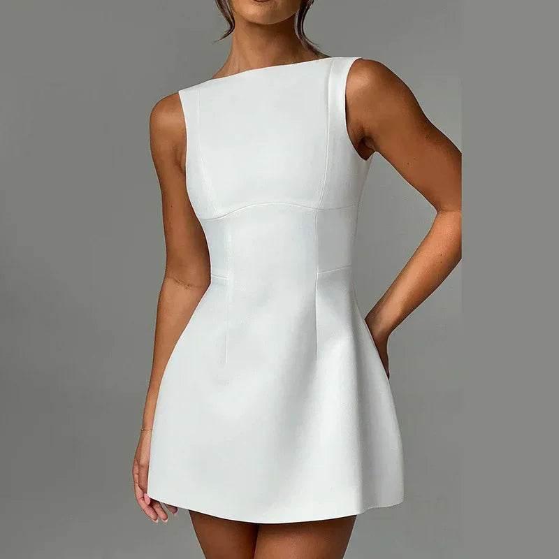 Sexy Slim-Fit Backless Dress - Summer Sleeveless Short Dress - ZA-Zola