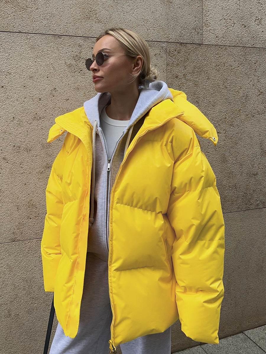 Fashion Cotton Jacket with Removable Hood – Warm Winter Coat - ZA-Zola