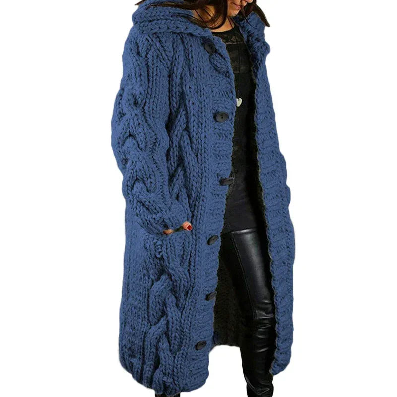 Plus Size Women Cardigan | Long Sweater Coat - ZA-Zola