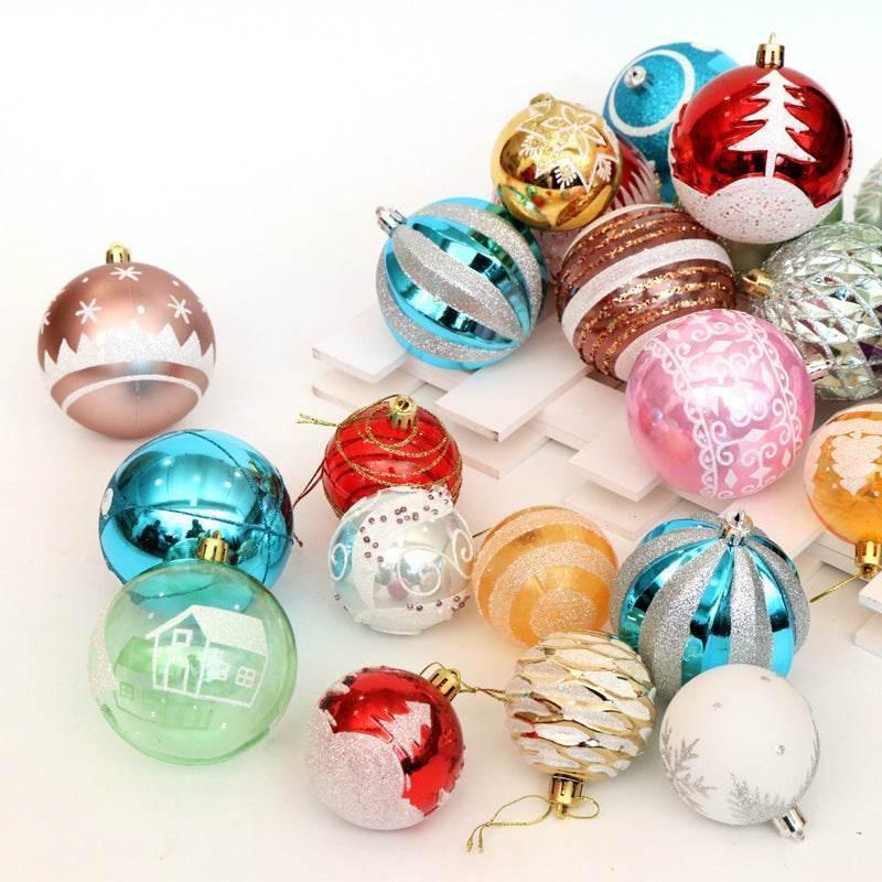 Christmas Ball Ornaments 6cm Set | Tree Decoration Balls - ZA-Zola