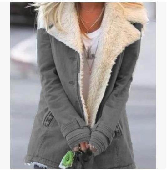 Women Winter Warm Coat – Elegant Slim Lapel Outerwear - ZA-Zola
