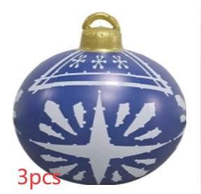 Inflatable Christmas Ornament Ball 60CM Outdoor PVC - ZA-Zola