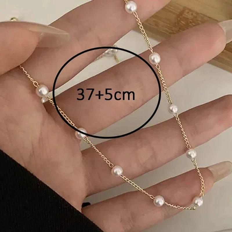 Retro Pearl Pendant Necklace – Elegant & Minimalist - ZA-Zola