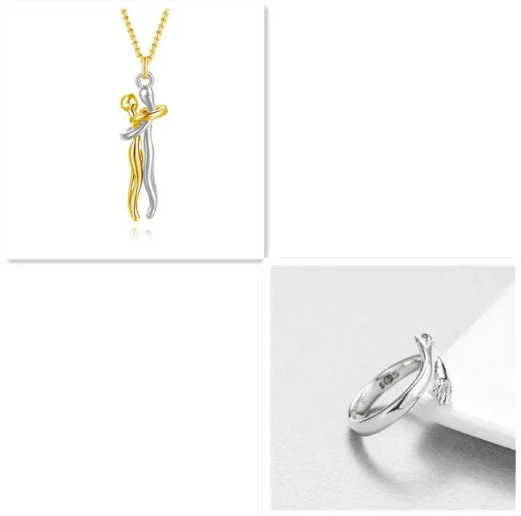 Love Necklace – Hug Clavicle Chain for Couples - ZA-Zola