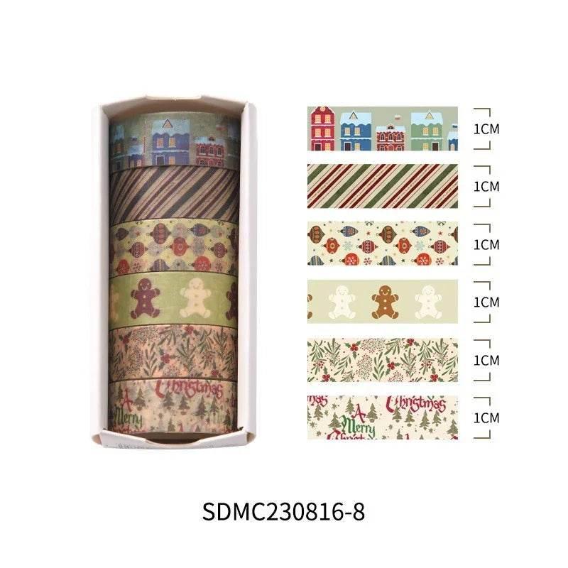 Christmas Decorative Tape – 6 Roll Set - ZA-Zola