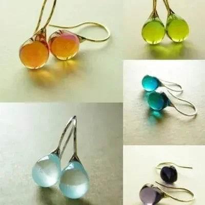Nine-Color Cat's Eye Gem Earrings – Elegant Shine - ZA-Zola