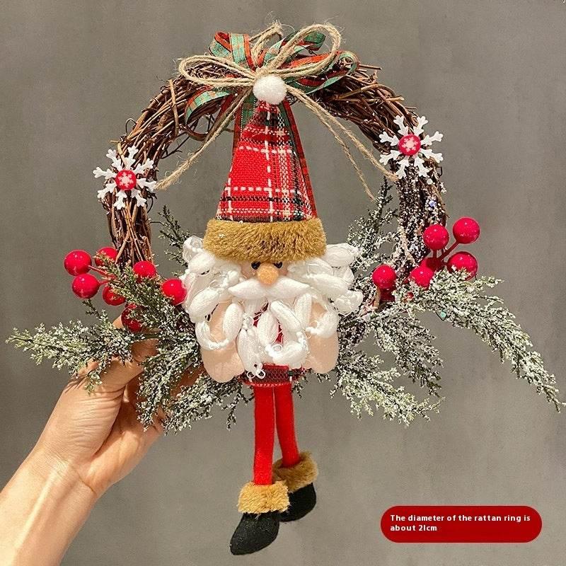 Christmas Vine Ring Decoration | Snowman & Elk Ornament - ZA-Zola