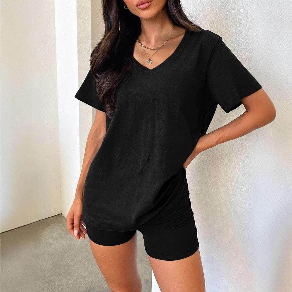 V-Neck Casual Suit – Shop Now for Effortless Elegance! - ZA-Zola