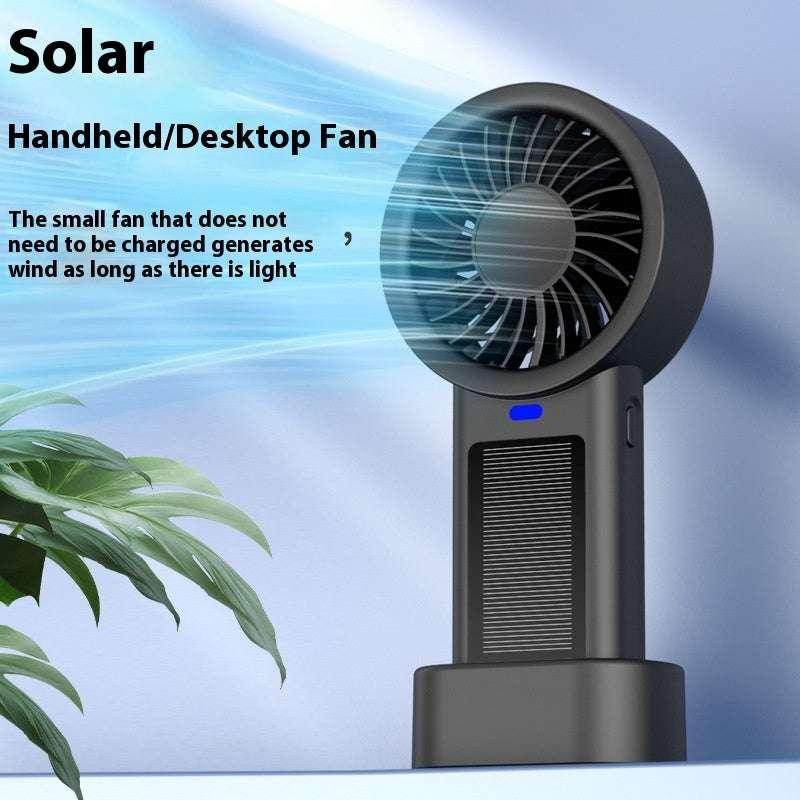 Solar USB Mini Handheld Fan - Rechargeable & Portable - ZA-Zola