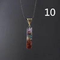 Gravel Seven Chakra Spirit Pendant Necklace - ZA-Zola