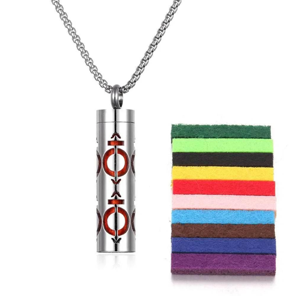 Titanium Aromatherapy Pendant Necklace - ZA-Zola