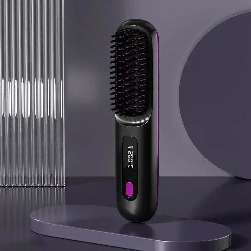 Portable Wireless Hair Straightener – Rechargeable & Travel-Friendly - ZA-Zola