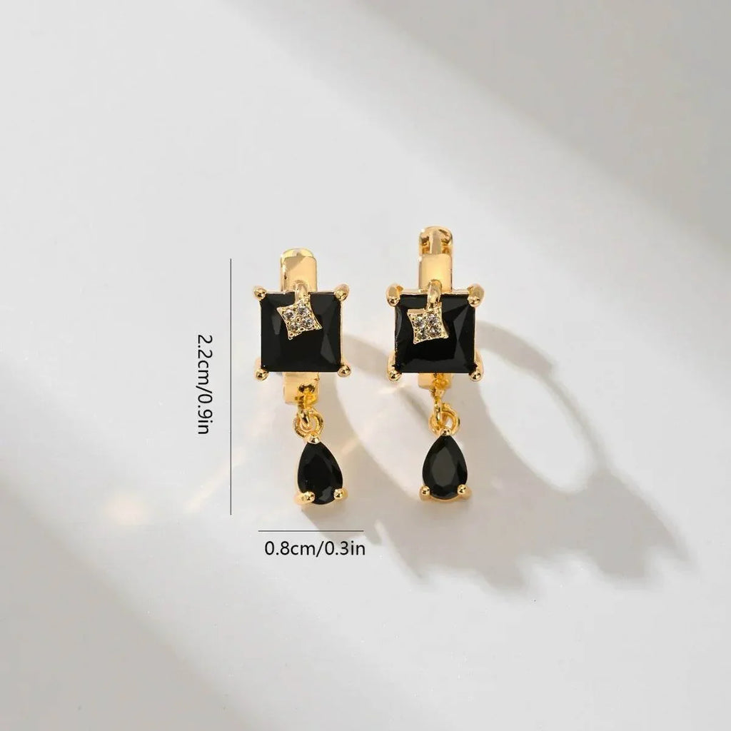 Water Drop Gold-Plated Stud Earrings – Fashion OL - ZA-Zola