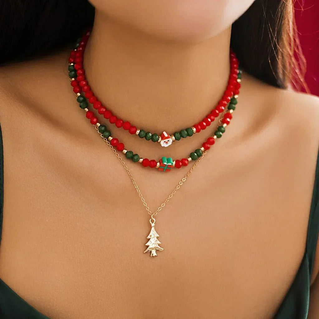 Shop Christmas Snowman Necklace – Festive Crystal Charm - ZA-Zola