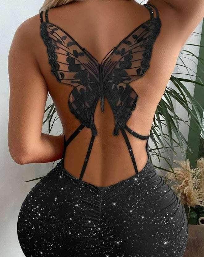 Hollow Out Butterfly Dress | Unique Fashion Statement - ZA-Zola