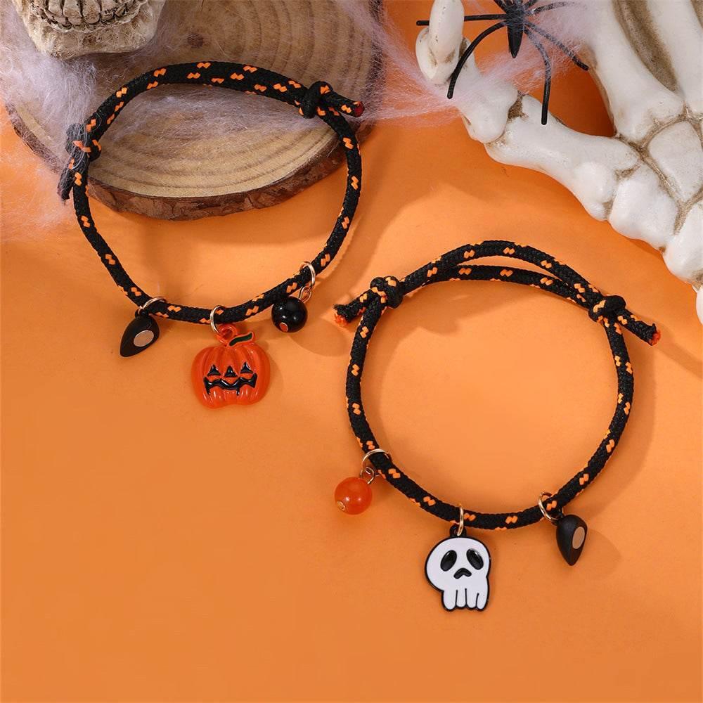 ZA-Zola Halloween Pumpkin Ghost Couple Bracelet - ZA-Zola