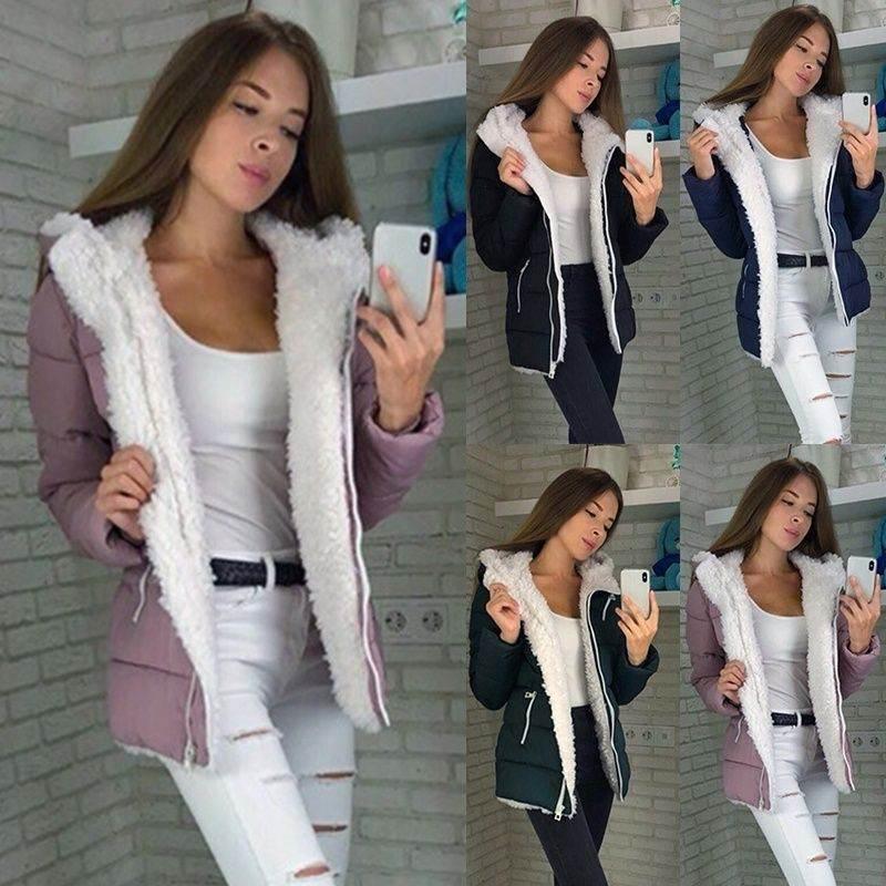 Fleece-Lined Hooded Coat – Cotton-Padded Warm Jacket - ZA-Zola