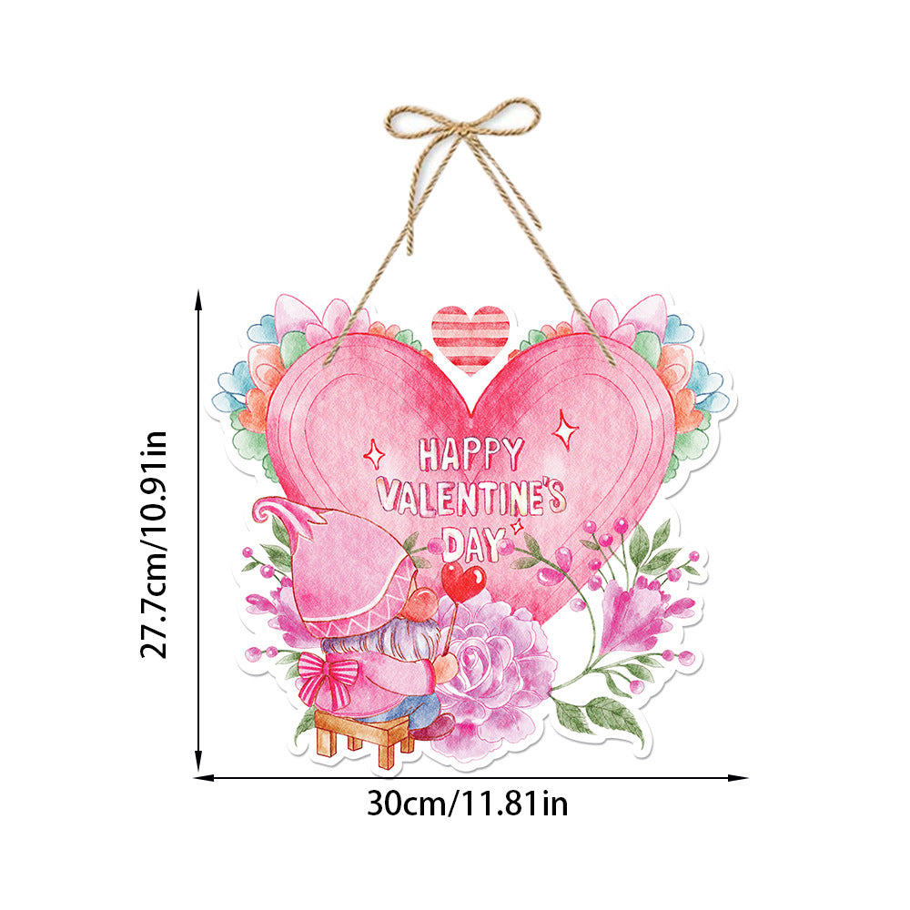 Valentine’s Day Decorative Paper Door Hanger Garland– ZA-Zola
