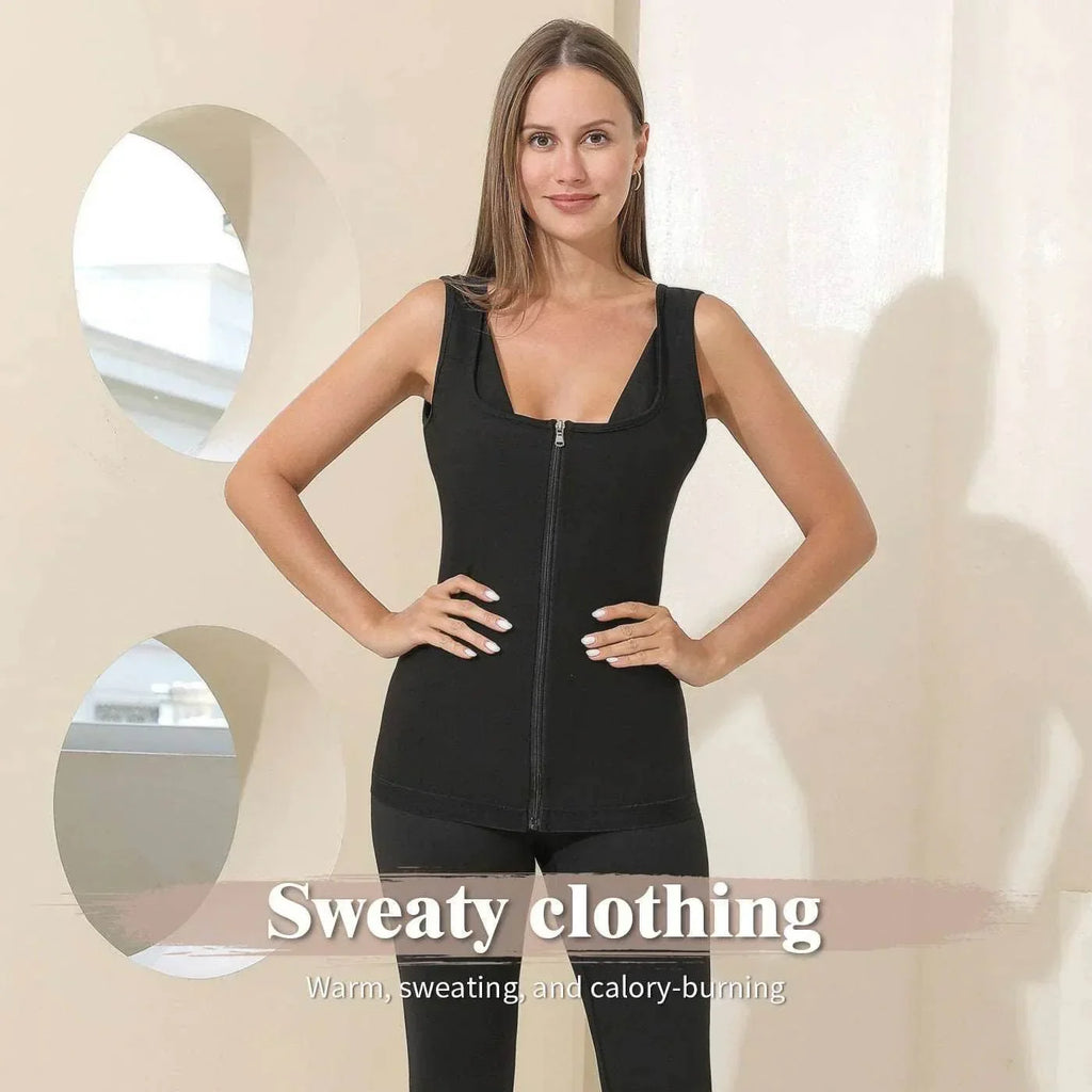 Buy Women's Zip Vest – Stylish Shapewear Sweatshirt! - ZA-Zola