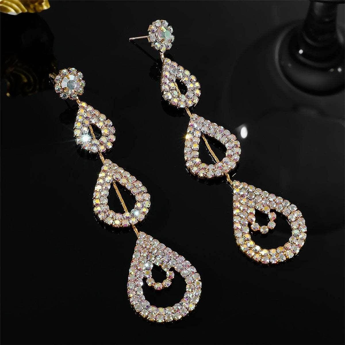 Fashion Rhinestone Long Earrings – Shop Now! - ZA-Zola