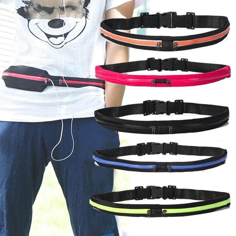 Slim Sports Waist Bag with Double Pocket – Running Belt Phone Pack for Outdoor Fitness - ZA-Zola