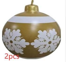 Inflatable Christmas Ornament Ball 60CM Outdoor PVC - ZA-Zola