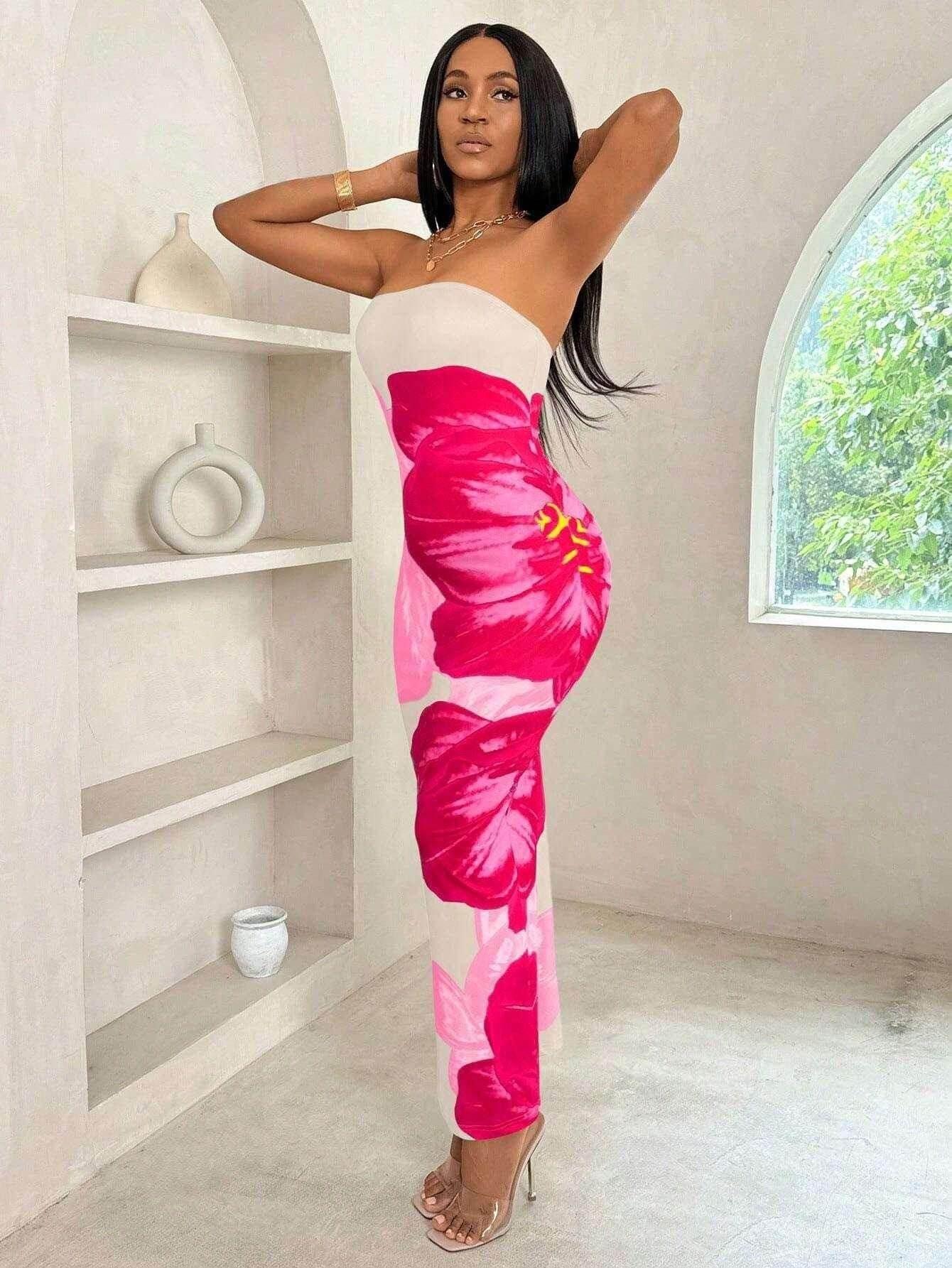 Sexy Slit Tube Dress – Elegant Summer Party Look - ZA-Zola