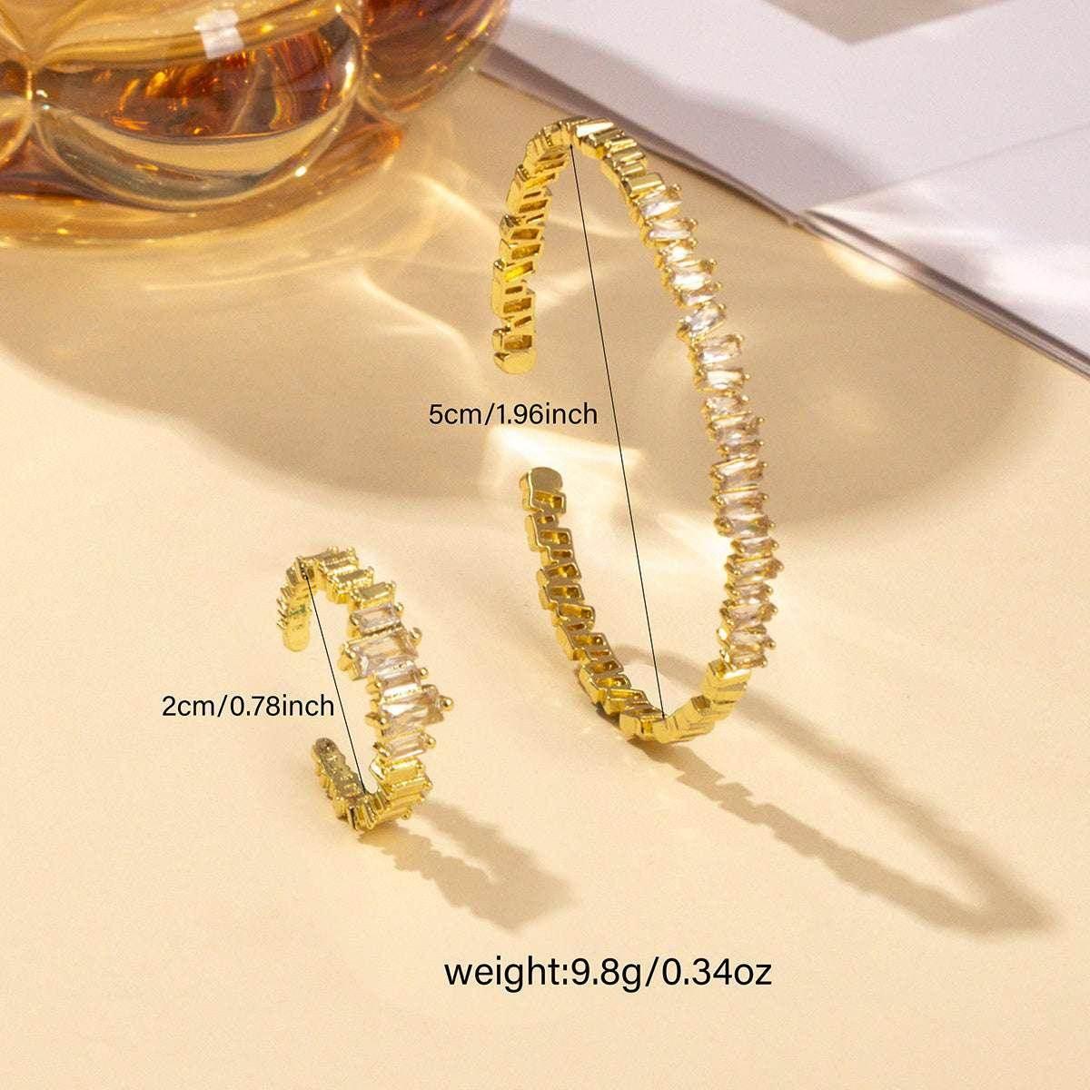 Zircon Bracelet & Ring Set – Chic Daily Jewelry - ZA-Zola