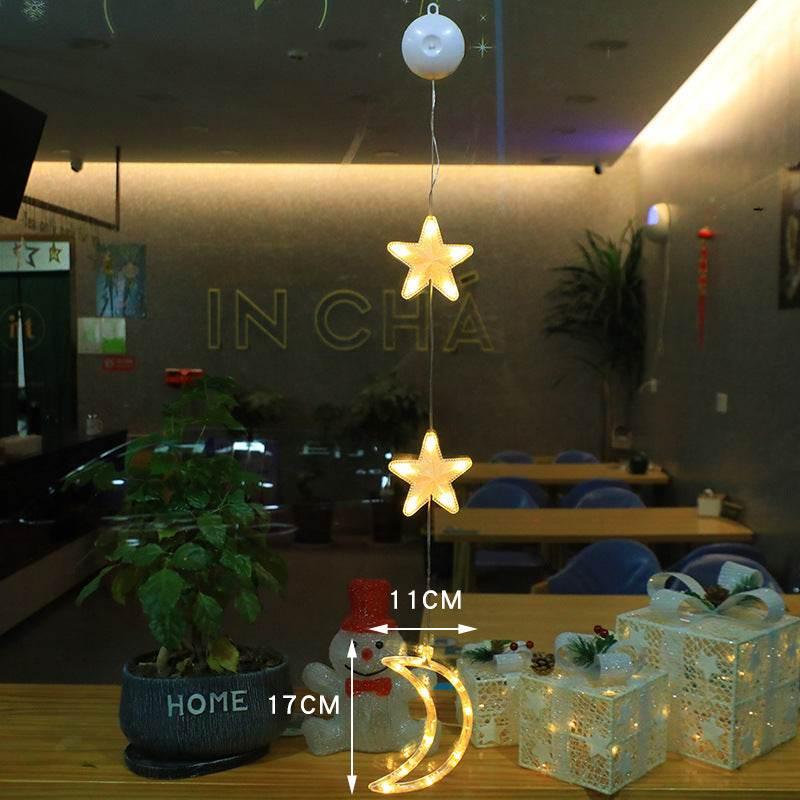 Christmas LED Window Lights 3pcs Star Hanging Lamp - ZA-Zola