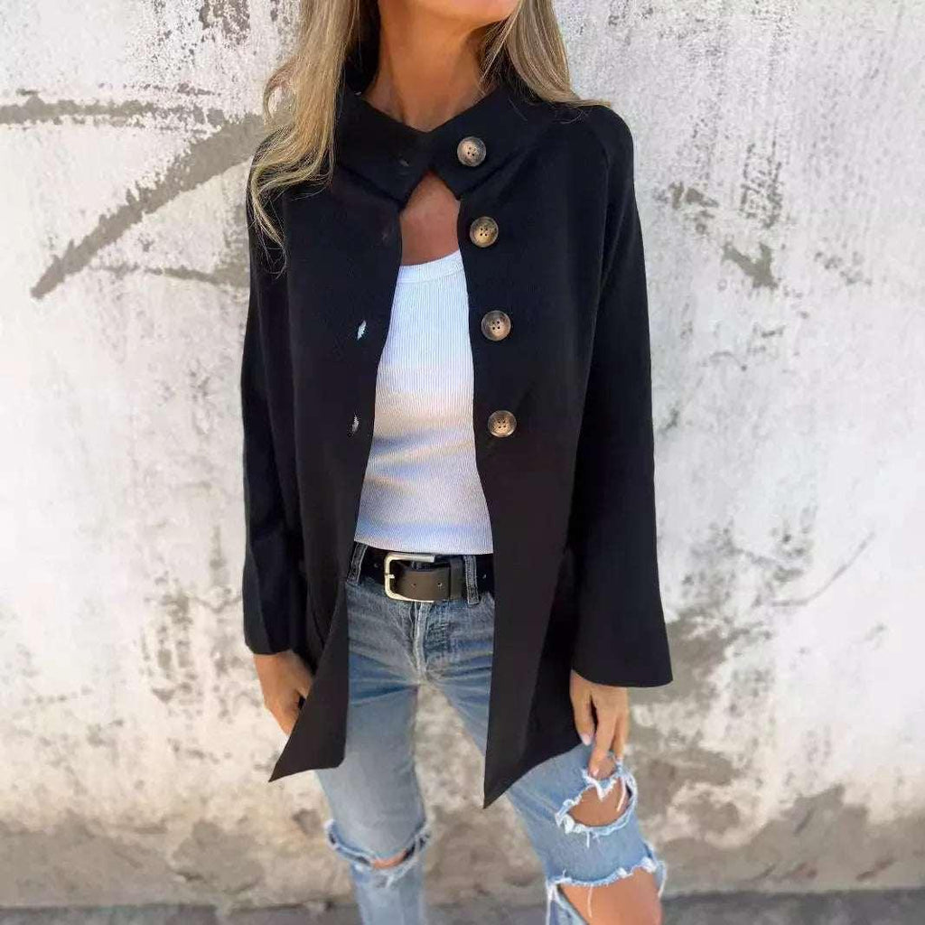 Women Knitted Coat – Lapel Cardigan Jacket - ZA-Zola