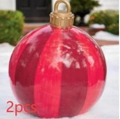 Inflatable Christmas Ornament Ball 60CM Outdoor PVC - ZA-Zola