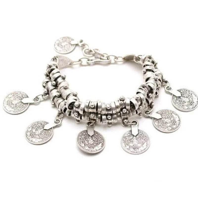 Gold/Silver Coin Anklet Bracelet – Dual Wear - ZA-Zola