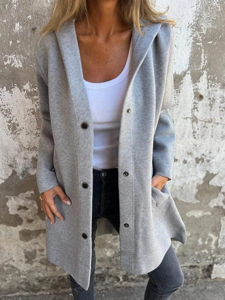 Women Hooded Cardigan Jacket – Casual Loose Fit Coat - ZA-Zola