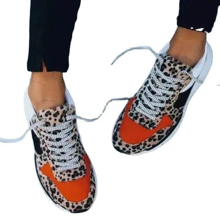 Leopard Print Casual Sneakers | Warm & Lightweight - ZA-Zola