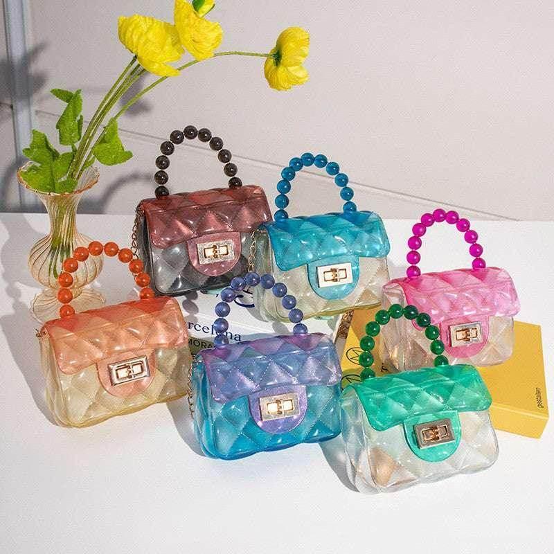 Pearl Handheld Transparent Jelly Bag | Stylish PVC Bag - ZA-Zola