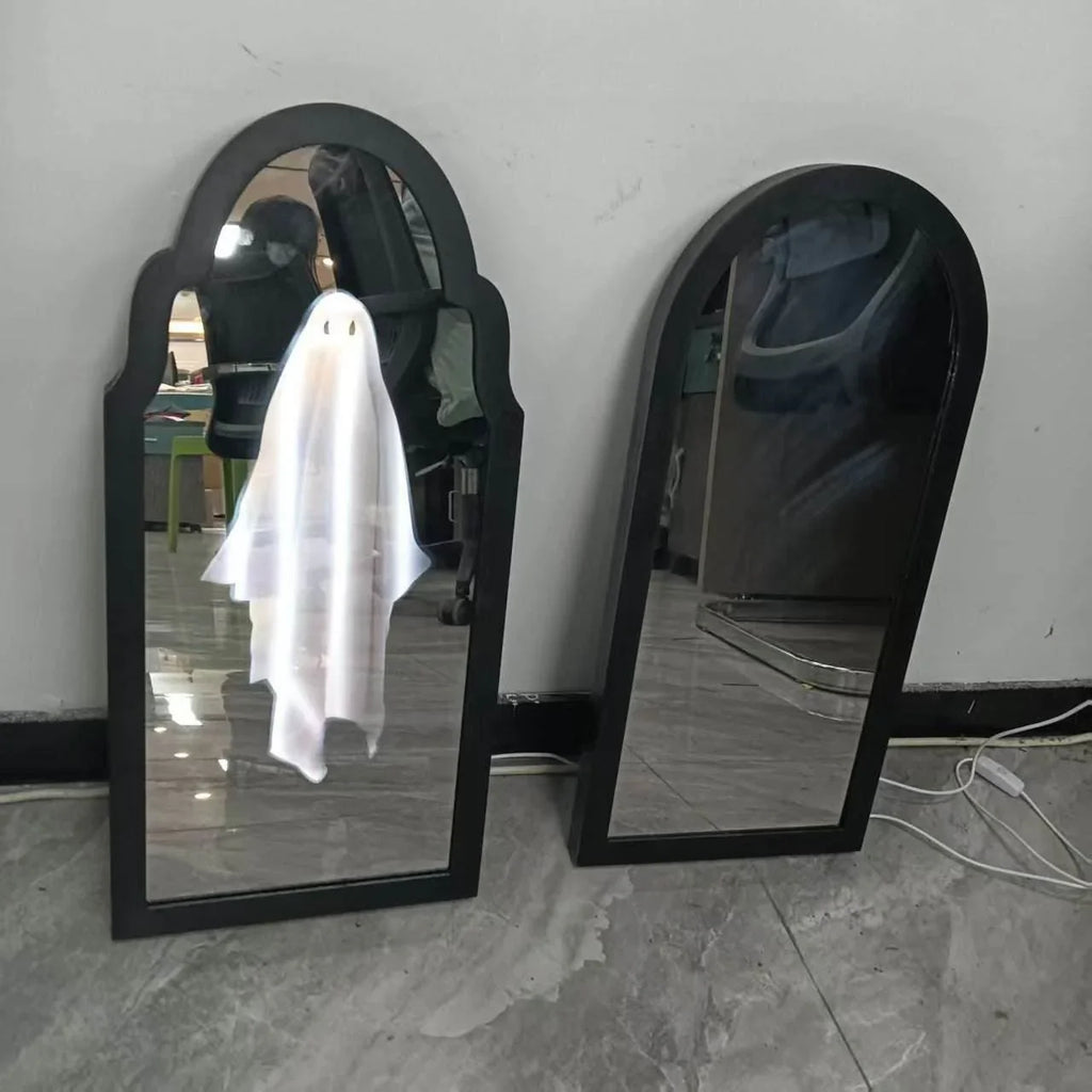 Ghost Holographic Mirror Halloween Decor | ZA-Zola UK - ZA-Zola