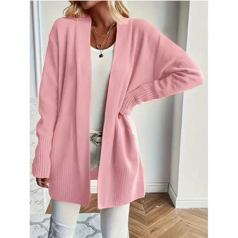 Shawl Sweater with Pockets | Casual Elegant Style - ZA-Zola