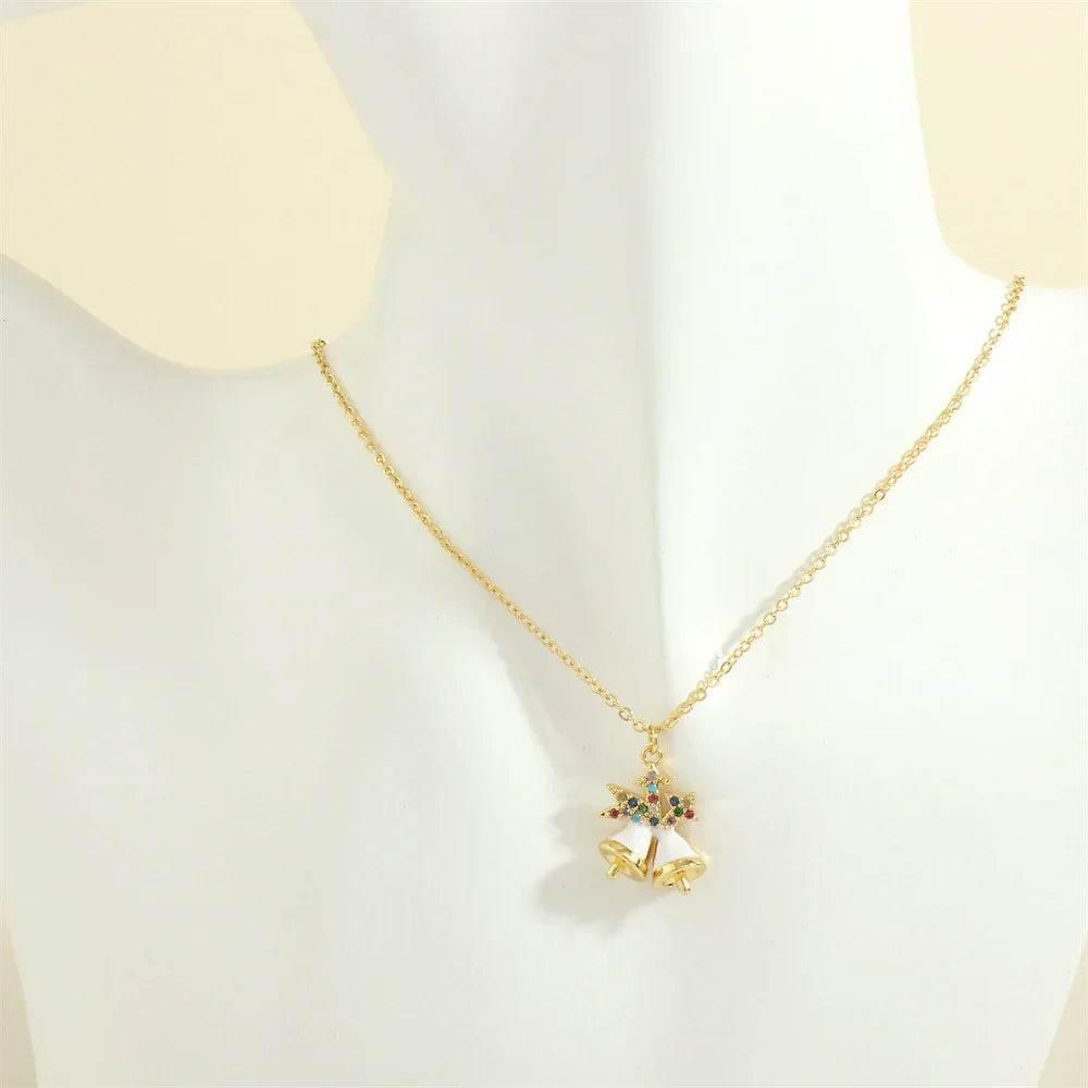 Festive Christmas Tree & Santa Necklace – Shop Now - ZA-Zola