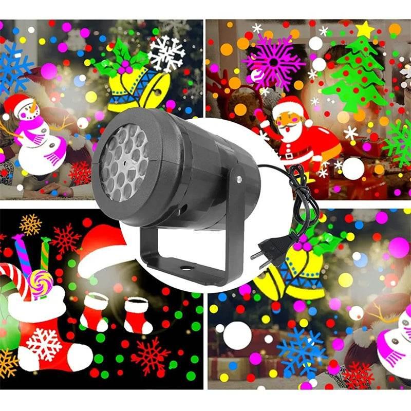 Christmas Snowflake Projector Light Outdoor LED Stage Lamp - ZA-Zola