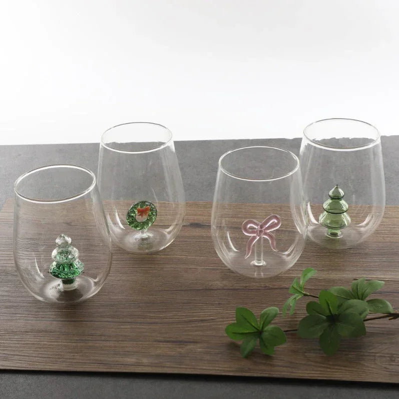 Christmas Tree Glass Cup | High Borosilicate 500ml Mug - ZA-Zola